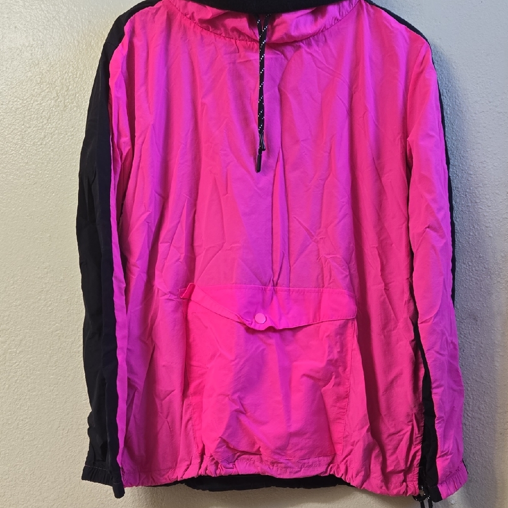 PINK Victoria's Secret Black Fleece Anorak Jacket